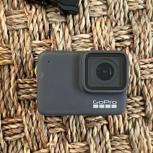 GoPro Hero 7 silver with a bunch of accessories